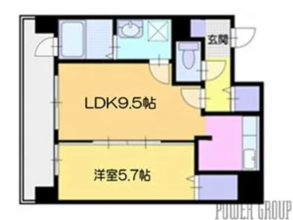 オタルベイサイドシティ8【8階】の間取り