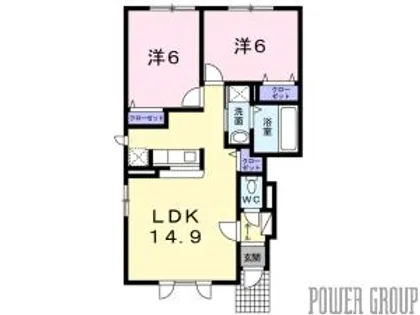 ラカーサ・ミーアⅡ【1階】の間取り