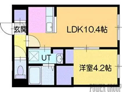 ヴィアルCity恵庭【4階】の間取り