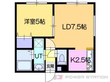 ラ・シュエット朝日町【1階】の間取り