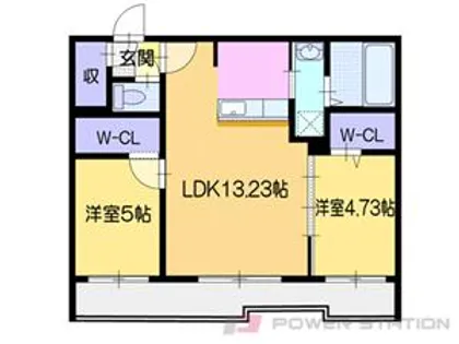 オルセーフラット花園【3階】の間取り