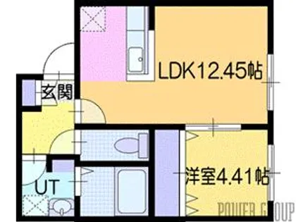 ピオネロ恵庭Ⅲ【3階】の間取り