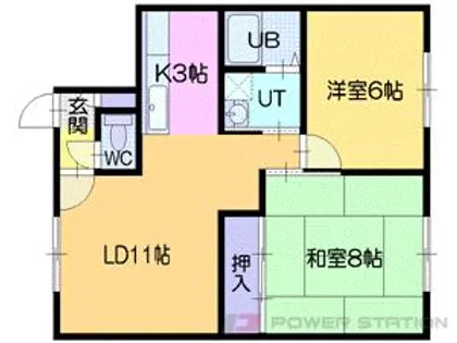 白樺マンション【3階】の間取り