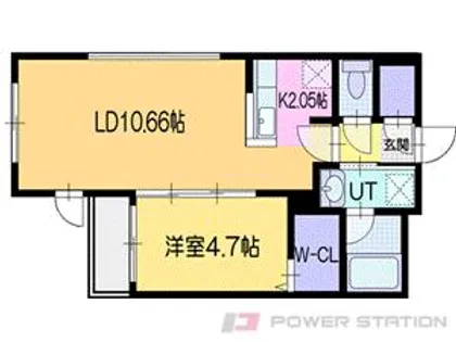 カーサヴィコロ千歳【4階】の間取り