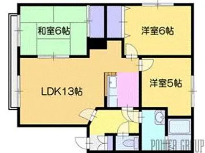 パナハイツ代々木B【1階】の間取り