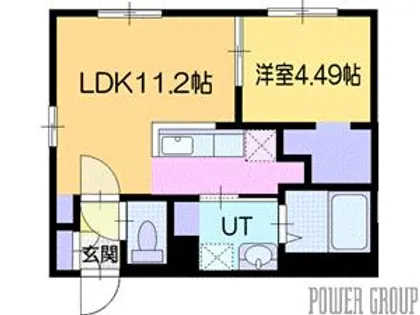 ピオネロ恵庭Ⅲ【3階】の間取り