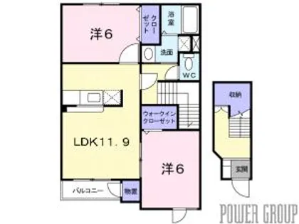 エミネンス和 三番館【2階】の間取り