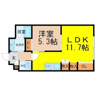 ミーティア【2階】の間取り