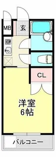 ロイヤルヒルズ【4階】の間取り