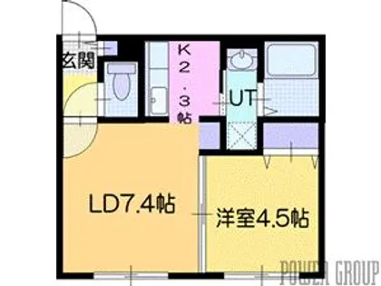 コンフォール中島【2階】の間取り