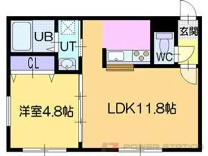ラ・シュエット江別【3階】の間取り