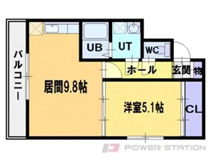 T-SQUARE(ティースクエアー)【6階】の間取り