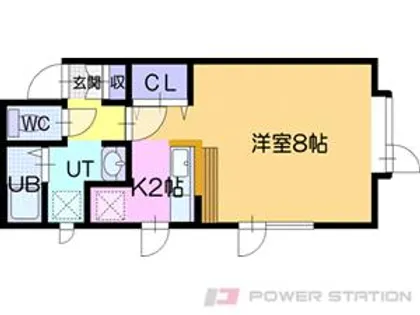 ブセナテラス【2階】の間取り