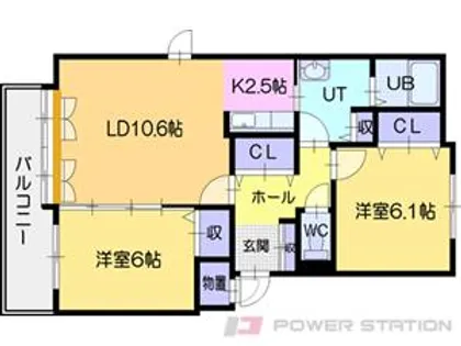 ソレアードヒロタ【3階】の間取り