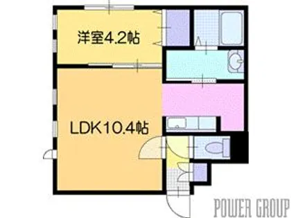 マリオット千歳【3階】の間取り