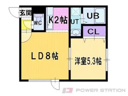 プレーヂオ21【1階】の間取り