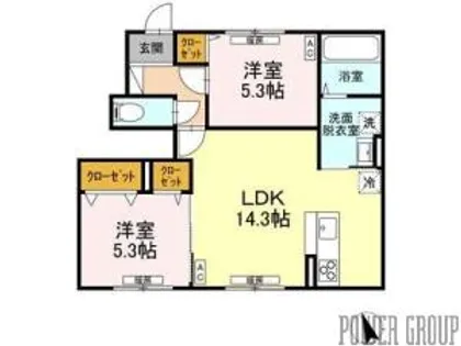 first sky C C棟【1階】の間取り