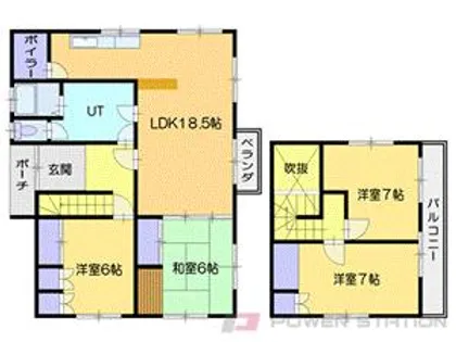 北海道余市郡余市町浜中町【一戸建】の間取り