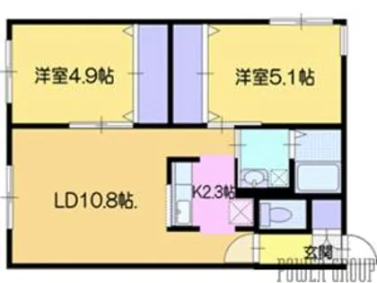 クラシックブルー【1階】の間取り