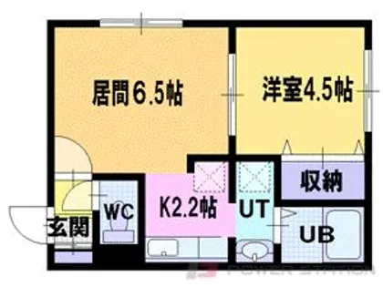 ビックユウ【4階】の間取り