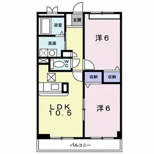 ローレルハイツ【1階】の間取り