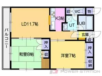 ロックパディ【1階】の間取り