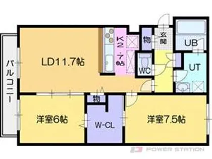 エスペランサ大麻【4階】の間取り