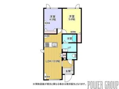 ノーザンパーク千歳【1階】の間取り