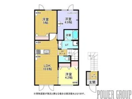 ノーザンパーク千歳【2階】の間取り
