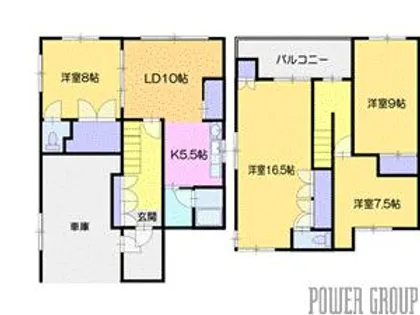 北海道恵庭市黄金北1丁目【一戸建】の間取り
