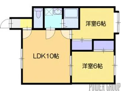 ハイツサンロード【1階】の間取り