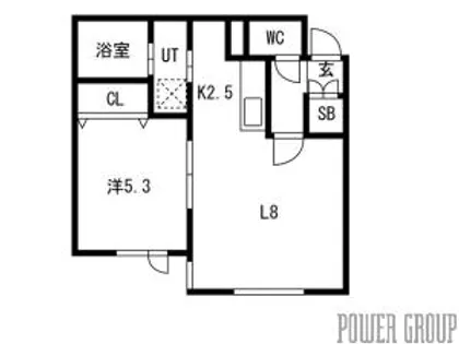 グランデール【1階】の間取り