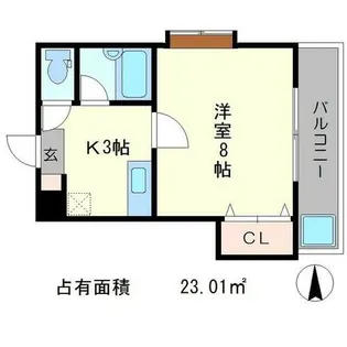 メゾン神楽丘【3階】の間取り