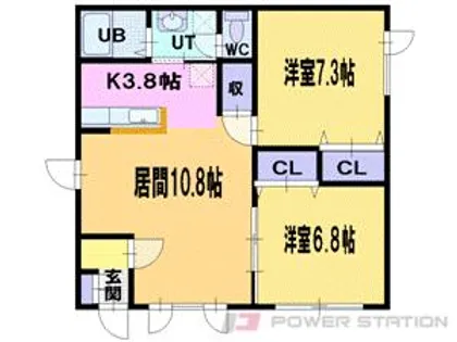 シティハイムルシオン【2階】の間取り