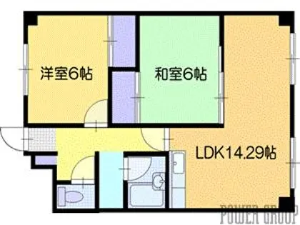 サンフラワーマンション【5階】の間取り