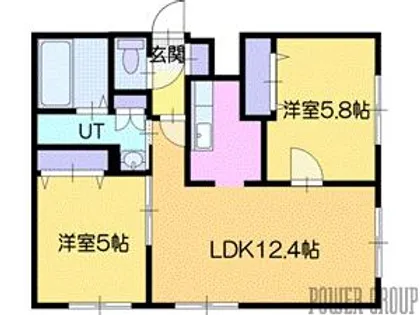 CALM千歳【2階】の間取り