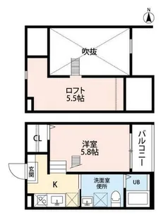 BLUE GOAT【101号室】の間取り