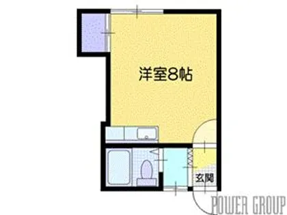 ボヌール信濃【1階】の間取り