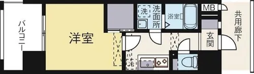 Rupieレジデンス赤坂南【10階】の間取り