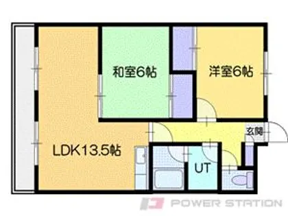 サンフラワーマンション【6階】の間取り