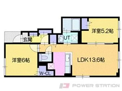 ルシヨン I【1階】の間取り