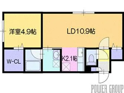 ALBARISE北栄(アルバライズ)【1階】の間取り