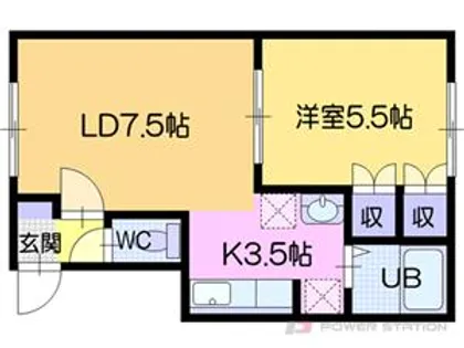 サングレース【2階】の間取り
