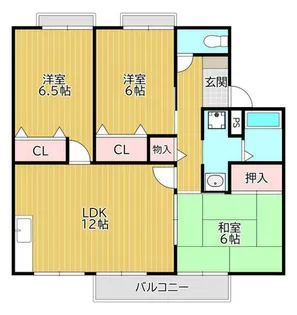 メゾンシャトーE棟【202号室】の間取り