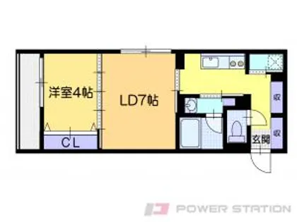 ヴィスタソルマーレ【1階】の間取り