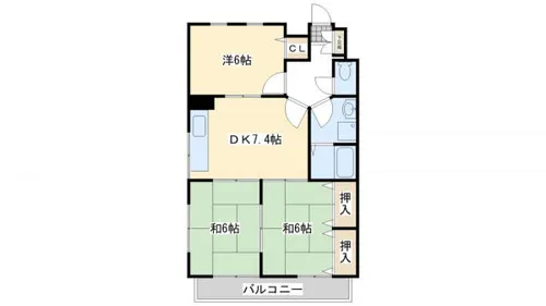 ロージュマン山内【201号室】の間取り