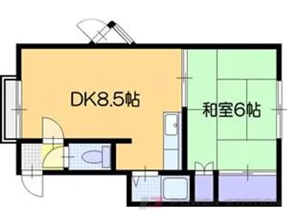 オレンジハウスC【1階】の間取り