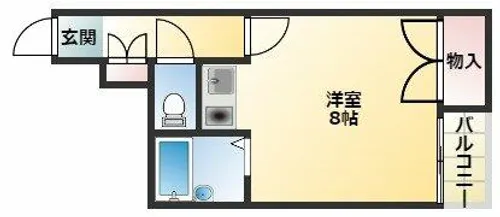 NYK針中野【1階】の間取り