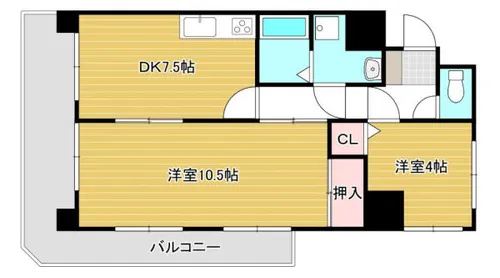 トーカンマンション高炉台公園【501号室】の間取り