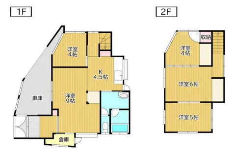 福岡県中間市中間2丁目【一戸建】の間取り